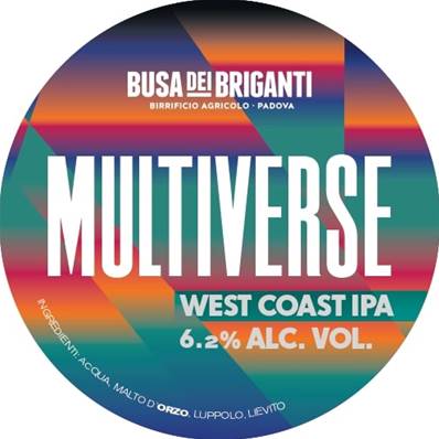 BUSA DEI BRIGANTI - Birra Multiverse West Coast IPA 6,4%vol - Polykeg 24lt