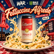 WAR collab. BALE BREAKER (USA) - Birra Fettuccine Alfredo American IPA 6%vol - Lattina 330ml