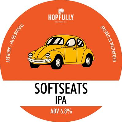 HOPFULLY BREWING (IRL) - Birra Softseats IPA 6,8%vol - Polykeg 30lt