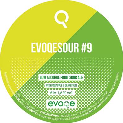 EVOQE - Birra Evoqesour#9 Low Alcool Fruit Sour Ale 1,6%vol - Polykeg 24lt