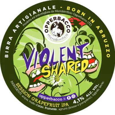 OPPERBACCO - Birra Violent Shared Session IPA con limone e pompelmo 4,1%vol - Polykeg 20lt