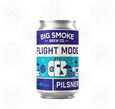 BIG SMOKE (UK) - Birra Flight Mode Pilsner 4%vol - Lattina 330ml