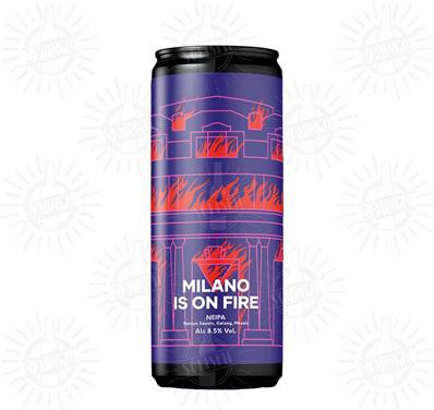 WAR collab. HOPFULLY - Birra Milano Is On Fire Double NEIPA 8%vol - Lattina 330ml