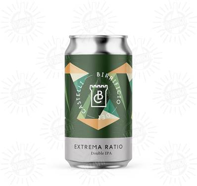 BIRRIFICIO DEI CASTELLI - Birra Extrema Ratio Double IPA 7,4%vol - Lattina 330ml