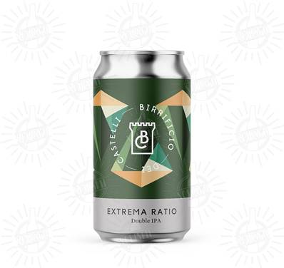 BIRRIFICIO DEI CASTELLI - Birra Extrema Ratio Double IPA 7,4%vol - Lattina 330ml