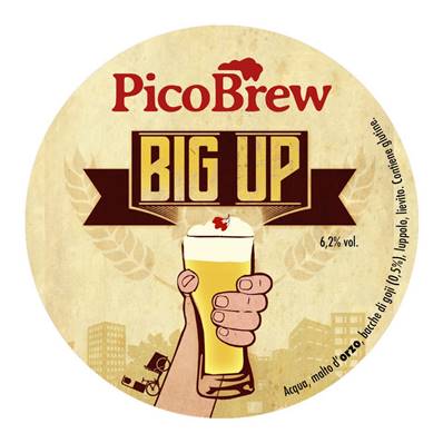 PICOBREW - Birra Big Up Imperial Pils con bacche di Goji 6,2%vol - Polykeg 24lt