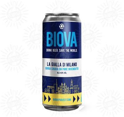 BIOVA - Birra La Gialla Kolsch 4,7%vol - Lattina 330ml