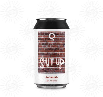 EVOQE - Birra Shut Up Amber Ale 7,5%vol - Lattina 330ml