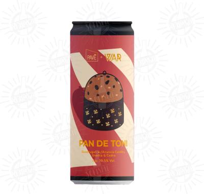 WAR - Birra Pan De Toni Quadrupel 10,5%vol - Lattina 330ml